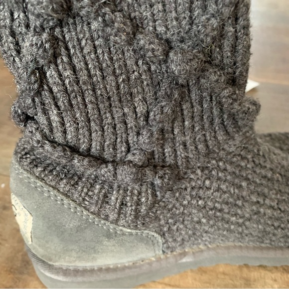 UGG Australia argyle lattice knit gray boots - Picture 10 of 11